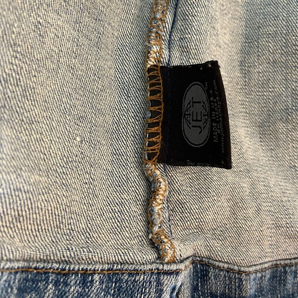 JET BY JOHN ESHAYA Sweatshirt Jean Jacket - Picture 4 of 5